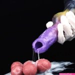 Alien Egg Laying Silicone Fantasy Sex Toy Ovipositor Dildo