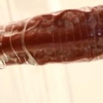 Wall banging big dildo in ass