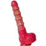 DJXIK Realistic Monster Silicone Dildo: 23.5Cm Ribbed Textured Shape with Strong Suction Cup Large Fantasy Dildo for Women Large Anal Plug Dildo Prostate Massager : Health Household