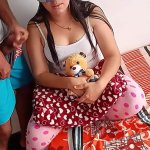 He fucks his horny neighbor: he pulls down my underwear so I can see my virgin pussy and I suck his big penis he gives me a nice stuffed animal after filling