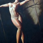 Crucified Painting by Wayne Richards