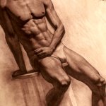 Nude figure drawing