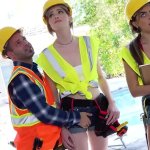 Freeuse threesome on construction site