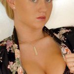 Alison Angel Shows Off Shaved Pussy