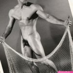 Male Nude Holding Net