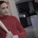 Young brunette has to fuck a creepy guy to get out of trouble