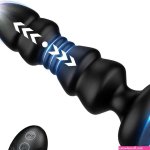 Thrusting Butt Plug Anal Play Retractable Vibrator