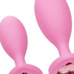 First Time Crystal Booty Duo Silicone Anal Plug