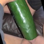Filling my pussy and Fucking a nice thick Cucumber