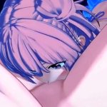 Yuigahama Yui licking pussy on the beach