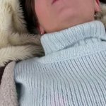 Sexy turtleneck sweater on a POV hottie fucking outdoors