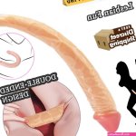 Silicone Dildo Double Sided Headed Realistic Huge Thick Dong Anal Sex Toy 10.6