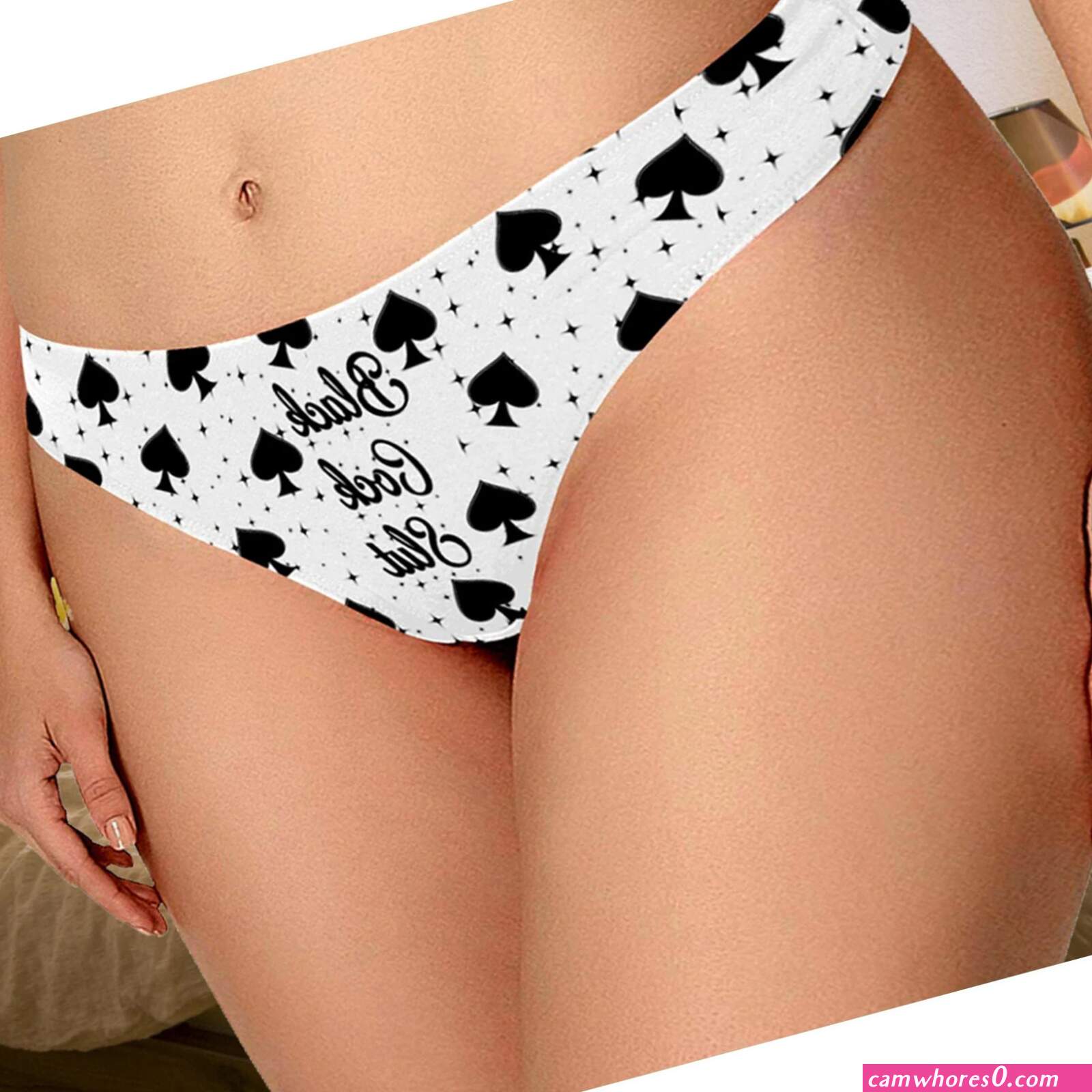Black pussy white panties