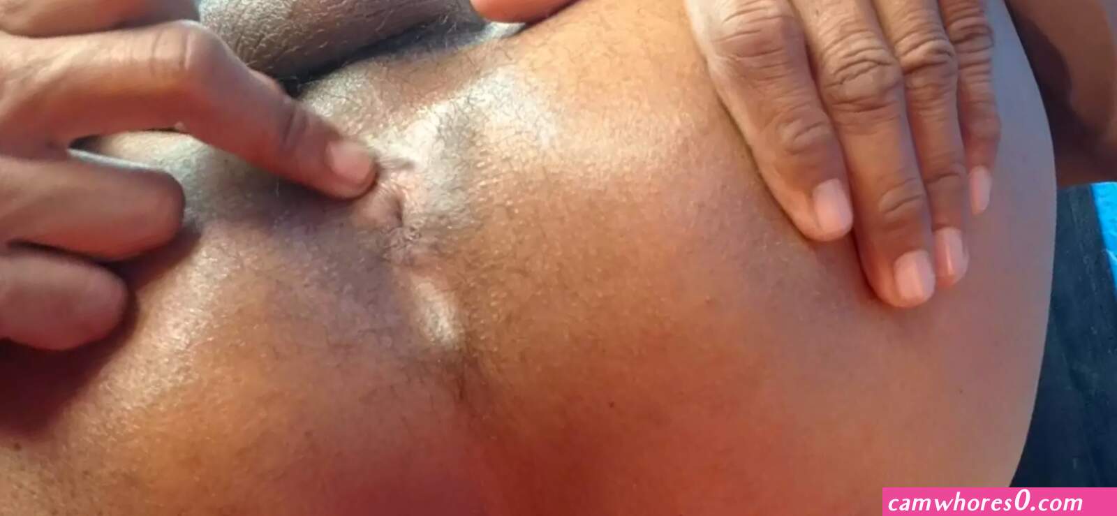 Man fingering his ass